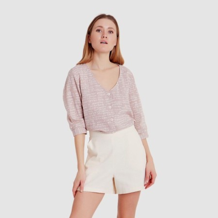 Women's shorts Minaku: Enjoy Milk color, rr 50