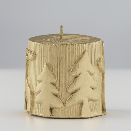 New Year's candle "New Year" 6.5x7, golden-2