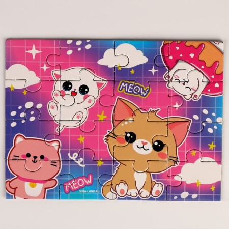 Puzzles with a soft toy "Cat"-8