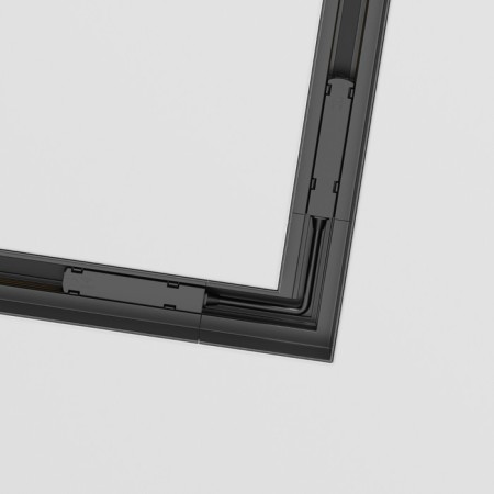 Corner Connector for the built-in track system Technical TRX010CL-22B, 10x5.3x10 cm, black color is black-2