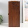 Casket wood, leatherette to the bottle "Grapes" light brown 3 objects 35x11x15.5 cm