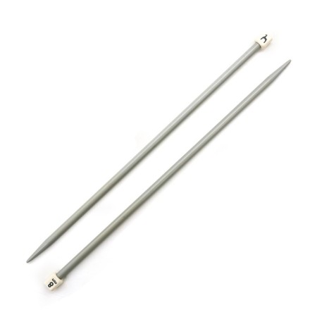 Knitting knitting straight aid 8.00 mm/35cm, plastic, 2 pcs-1