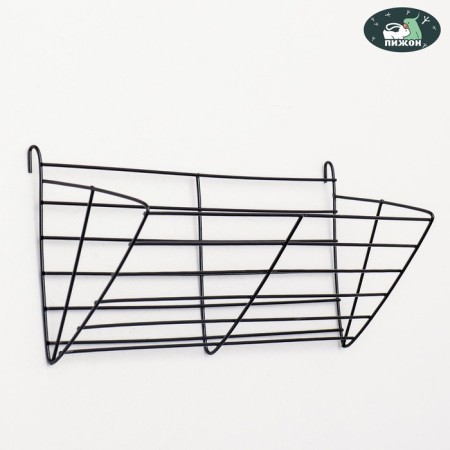 Metallic hay feeder, 28 x 9 x 10 cm