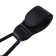 Carbine for bags for a stroller, for Velcro, eco -leather, black color