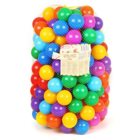 Balls for a dry pool with a pattern, ball diameter 7.5 cm, set 210 pieces, multi -colored-14
