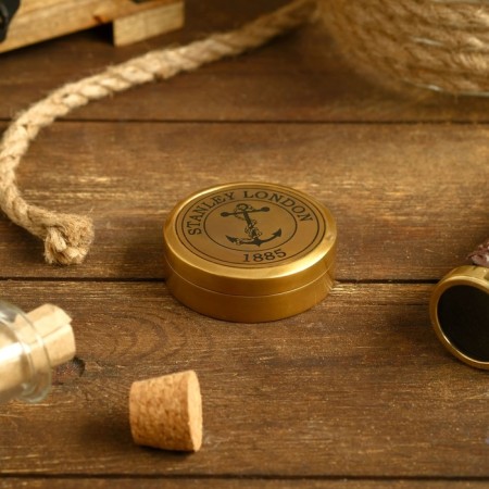 Compass "Admiral" Brass 5.5x5.5x2 cm-2