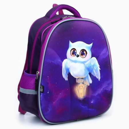 School backpack 39x30x14 cm "September 1: owl with lamp"-5