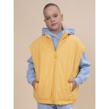 Vest for girls, height 116 cm, yellow color