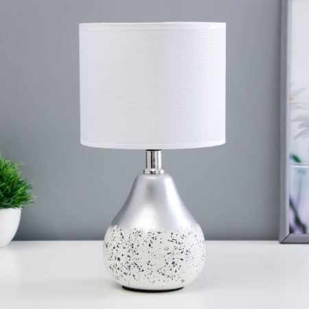 Liana desktop "E14 40W is white-silver 15x15x28 cm