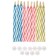 Set of candles untouched for a cake, 10 pcs, blue tractor