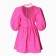 Women's dress with a neckline on the back MIST, p. L, pink