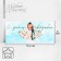 Formal money envelope "Happy Wedding", Blue, 17.5 x 8 cm