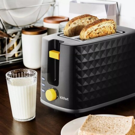 Toster KitFort KT-6224, 950 W, 7 fry modes, 2 toasts, black-1