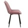 Stool "FLA", velor tenerife pink / black metal