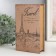 Safe Brush Tree to the leatherette "Eiffel Tower. Vintage" 21x13x5 cm