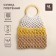 Female Bag Sl Home, manual weaving, cotton, ring 14.5 cm, 30 × 45 cm
