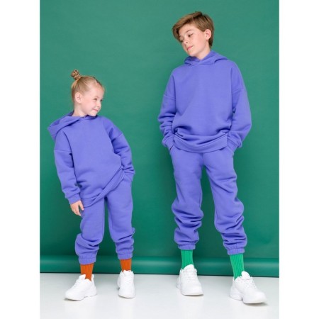 Children's trousers, height 152 cm, purple color-5