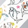 Tattoo on the body color phosphorus "sharks" mix 12x7.5 cm