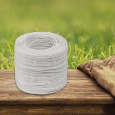 Artificial rattan 6 mm 500 m wave (white)