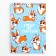 Notepad A5, 40 l. Cardboard cover. "Corgi"