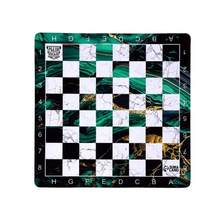 The chess field "Malachite" 40 x 40 x 0.2 cm, rubber-1