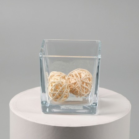 Bernardi-2 8x8x8 cm vase "Cube", 0.25l transparent-1