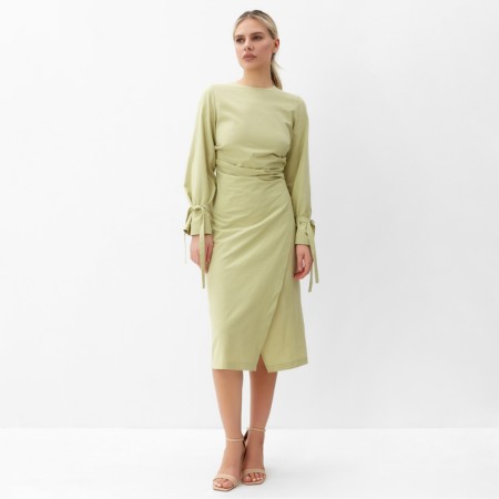Women's dress minku: casual collection olive color, river 48