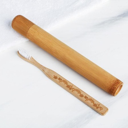 Toothbrush in the Bamboo case "Spring", 3.1 × 24.1 × 3.1 cm-3