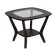 Gouring Melbourne with glass, 650x650x500, wenge/wenge