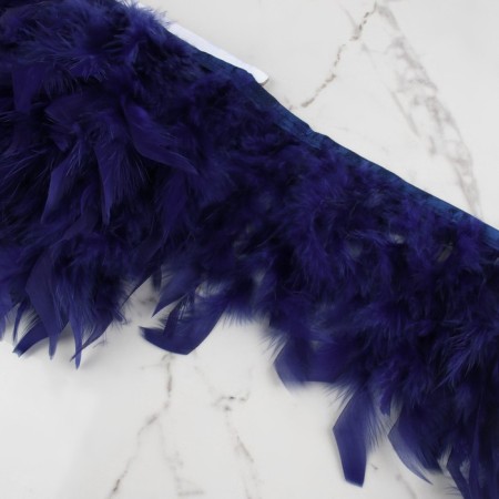 Tesema with feathers turkey, 13-17 cm, 5 ± 0.5 m, dark blue color-1