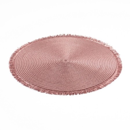 Round napkin for rival cutlery, size 38, dry rose color-1