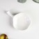 Ceramic sauce with the handle of the share "Flower", 40 ml, 10.5 × 7 cm, white color