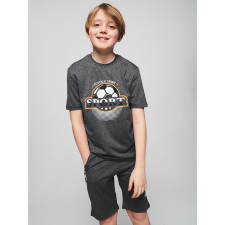 Sports suit for a boy, height 146 cm, gray color-5