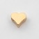 Busin-Lodger Rodir. "Heart", 6 × 6 mm, d (ext.) = 2 mm, (set 10 pcs.), Color gold
