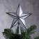 LED top for the Christmas tree “Silver Star” 16 cm, 10 LED, wire 2 meters, 220 V, glow of multi