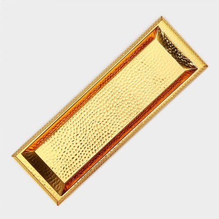 Dessert stand, 50 × 16.7 × 2.7 cm, gold color-1