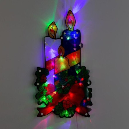 LED figure "Candles" 23 × 43 cm, plastic, 220 V, glow of multi (RG/RB)