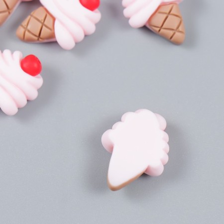 Decor for creativity Plastic "Ice Cream Horn" 1.8x1.5 cm-1