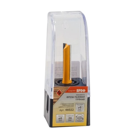 Koneznaya ENKOR PROCHORA Prof 46022, straight, on wood, D = 8 mm, 8 x 26 mm-2