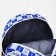 School backpack from textiles on lightning, 5 pockets, blue color