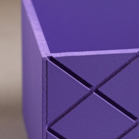 Wooden Kashpo "Hellas Big, Pack", 25 × 12.5 × 10 cm violet-3