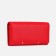 Women's wallet on magnets, red color
