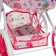 Stroller for dolls is universal, with a basket, bag, metal frame