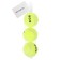 A set of balls for large tennis Onlytop No. 909, training, 3 pcs., Mix colors