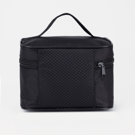 Cosmetic bag with lightning, black color-1