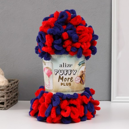 Yarn "Puffy More Plus" 100 % micropoliester 11m/250g (8009)