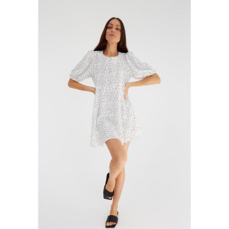 Dress summer female mist size 44, white-5