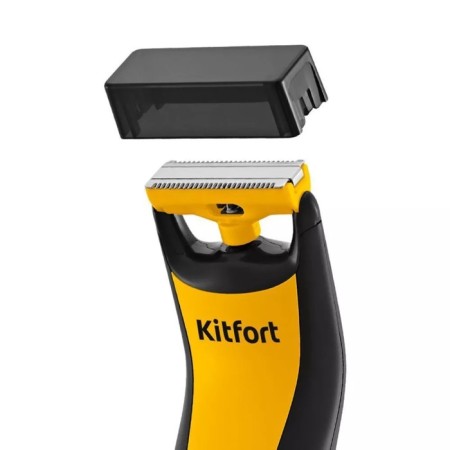 Kitfort KT-3124-1 hair trimmer, for beard/mustache, from battery, black and yellow-5