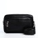 Male bag over the shoulder, artificial leather, black color