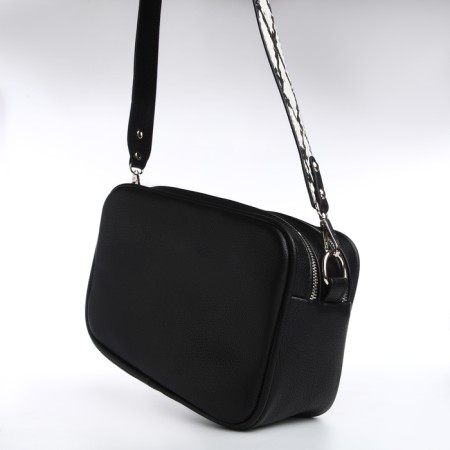 Female Cross-Bodi Bag Textura, Small Size, Black Color-4